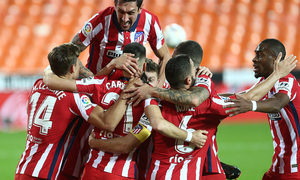 Temp. 20-21 | Valencia - Atlético de Madrid | Savic piña celebración