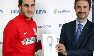 temporada 13/14. Premio al mejor jugador del mes de Noviembre. Koke