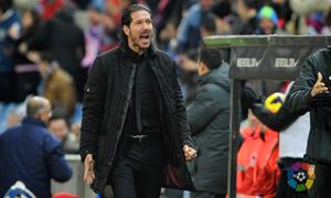 Temporada 2013/2014. Atlético de Madrid - Getafe. Simeone celebrando un gol