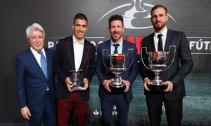 Enrique Cerezo, Simeone, Oblak y Suárez | Premio Marca