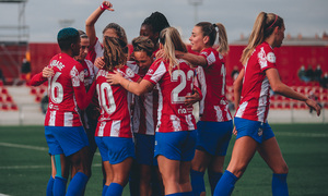 Temp. 21-22 | Atlético de Madrid Femenino - Real Betis | Ajibade celebración piña