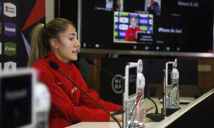 Temp. 21-22 | Supercopa de España | Rueda de prensa Atlético de Madrid Femenino | Laia Aleixandri
