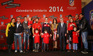 Presentación del Calendario Solidario 2014 de la Fundación Atlético de Madrid
