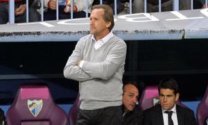 Schuster, entrenador del Málaga. 