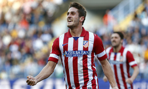 Temporada 13/14 Liga BBVA Málaga - Atlético de Madrid. Koke celebra el gol.