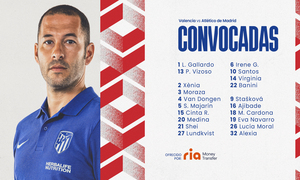 Temp. 22-23 | Convocatoria Valencia - Atlético de Madrid Femenino