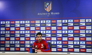 temporada 13/14. rueda de prensa de Raúl García en Majadahonda