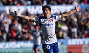Temp. 22-23 | Real Zaragoza - Racing Santander | Giuliano Simeone | Celebración