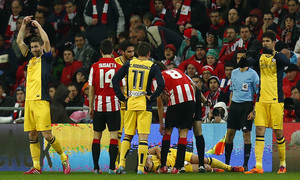 Temporada 13-14. Athletic Club - Atlético de Madrid. Copa del Rey. 1/4 final. Vuelta. 