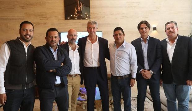 Miguel Angel Gil, Jacobo Pay&aacute;n y el Gobernador de San Luis Potos&iacute;, Ricardo Gallardo