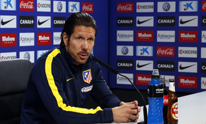temporada 13/14. rueda de prensa de Diego Pablo Simeone en Majadahonda