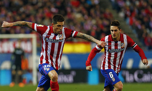 temporada 13/14. Partido Atlético Real Sociedad. Sosa con el balón