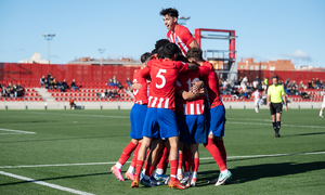 Temp. 23-24 | Copa del Rey | Atlético de Madrid Juvenil A - Rayo Vallecano | Omar celebración