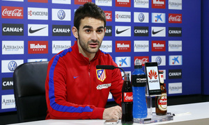temporada 13/14. rueda de prensa de Adrián en la ciudad deportiva de Majadahonda