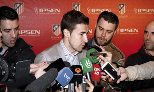 TEMPORADA 2013/14. Acto de Gabi en la sala VIP del Calderon