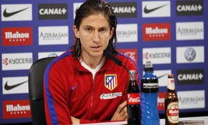 Temporada 13/14. Rueda de prensa. Filipe Luis