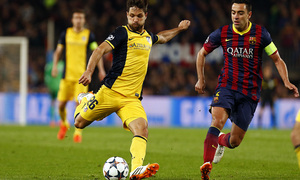 Temporada 13/14. F.C. Barcelona - Atlético de Madrid. Ida cuartos. Champions.