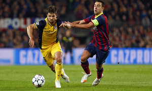 Temporada 13/14. F.C. Barcelona - Atlético de Madrid. Ida cuartos. Champions.