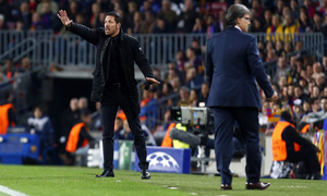 Temporada 13/14. F.C. Barcelona - Atlético de Madrid. Ida cuartos. Champions.