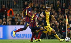 Temporada 13/14. F.C. Barcelona - Atlético de Madrid. Ida cuartos. Champions.