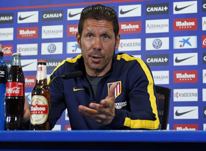 temporada 13/14. rueda de prensa de Diego Pablo Simeone en el estadio Vicente Calderón