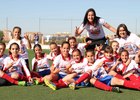 Temporada 2013-2014. Alevín del Féminas celebrando el título de Liga