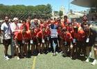 El Atlético Madrileño Cadete posa con el título de campeón de la Ibercup Costa del Sol 2014 en Marbella