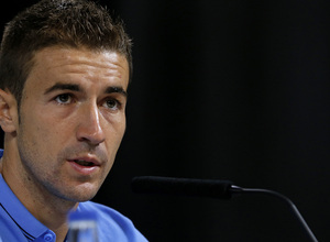 temporada 14/15 . Rueda de prensa de Gabi en la ciudad deportiva de Majadahonda. Previa de la Supercopa de España