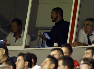 Liga BBVA. Rayo Vallecano - Atlético. Simeone en la grada