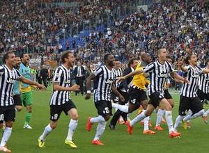 Imágenes Juventus de Turín. Grupo A Champions League. Celebración equipo.