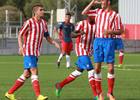 Tete marcó el primer gol del Atlético de Madrid Juvenil DH al Diocesano