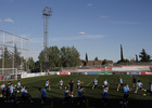 Temporada 14/15. Entrenamiento en la Ciudad Deportiva de Majadahonda. Sesión previa al derbi en el Bernabéu.