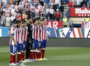 Atlético de Madrid - Celta. Minuto de silencio.