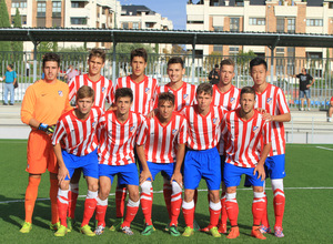 Once del Atlético C en el partido en el que ganó al Torrejón por 2-0