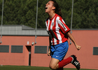 Temporada 2012-2013. Laura Ortega del Féminas C celebrando un gol