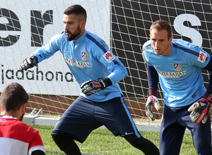 Temporada 14/15. Entrenamiento 03/10. Moyá.