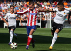 Temporada 14-15. Jornada 7. Valencia-Atlético de Madrid. Griezmann prepara el disparo a puerta.