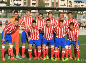 Once del Atlético C en el partido frente al Rayo Majadahonda