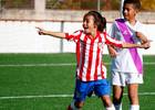 Temp 2014-2015. Valeria del Benjamin Féminas celebrando un gol