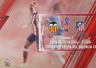 Temp 2014-2015. Cartel partido Valencia CF-Atlético de Madrid Féminas