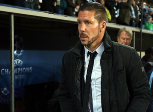 Temporada 14-15. Champions League. Malmö - Atlético de Madrid. Diego Pablo Simeone llega al banquillo.