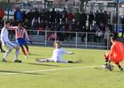Keita, del Juvenil A, dispara en el derbi contra el Real Madrid. 23-2-13. Ciudad Deportiva de Majadahonda