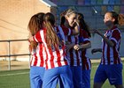 Temp 2014-2015. El Atlético de Madrid Féminas C celebrando un gol