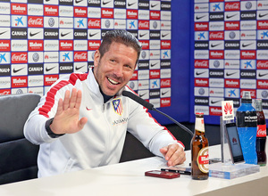 temporada 14/15. Rueda de prensa de Simeone en la ciudad deportiva de Majadahonda
