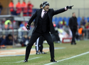 temporada 14/15. Partido Atlético de Madrid Rayo. Jémez durante el partido