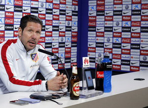 temporada 14/15. Rueda de prensa de Simeone en la ciudad deportiva de Majadahonda