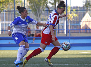 Temp. 2014-2015. María León del Féminas durante un partido ante el Transportes Alcaine