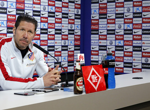 temporada 14/15. Rueda de prensa de Simeone en la ciudad deportiva de Majadahonda