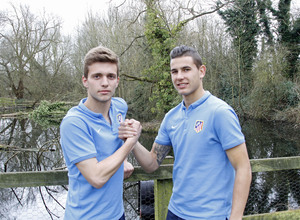 Lucas Hernández y Fran, defensas del juvenil que disputa en Londres los cuartos de final de la Youth League