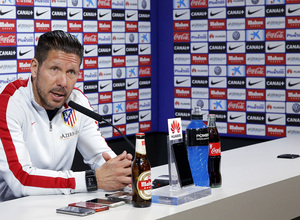 temporada 14/15. Rueda de prensa de Simeone en la ciudad deportiva de Majadahonda